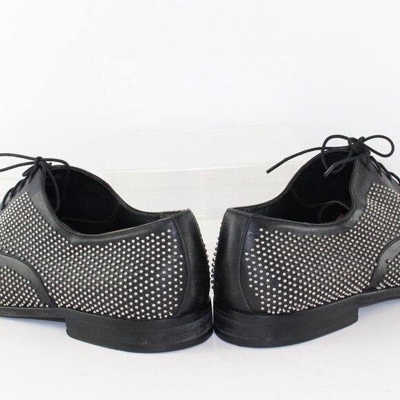 Rare Hugo Boss Silver Studded Leather Oxford Dress Shoes Mens (US 9.5/EU 43.5) - Picture 6 of 11